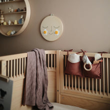 Knitted Honeycomb Baby Blanket - Desert Rose