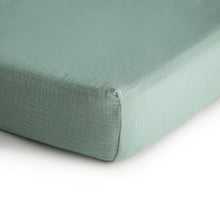 Muslin Crib Sheet - Extra Soft Lakana Roman Green