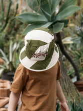 ASNOU BUCKET HAT - DARK OLIVE/CREAMY