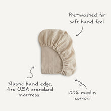 Muslin Crib Sheet - Extra Soft Lakana Fog