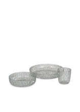 Dinner Set Glitter - Sparkling Silver/Blue