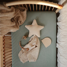 Muslin Crib Sheet - Extra Soft Lakana Roman Green